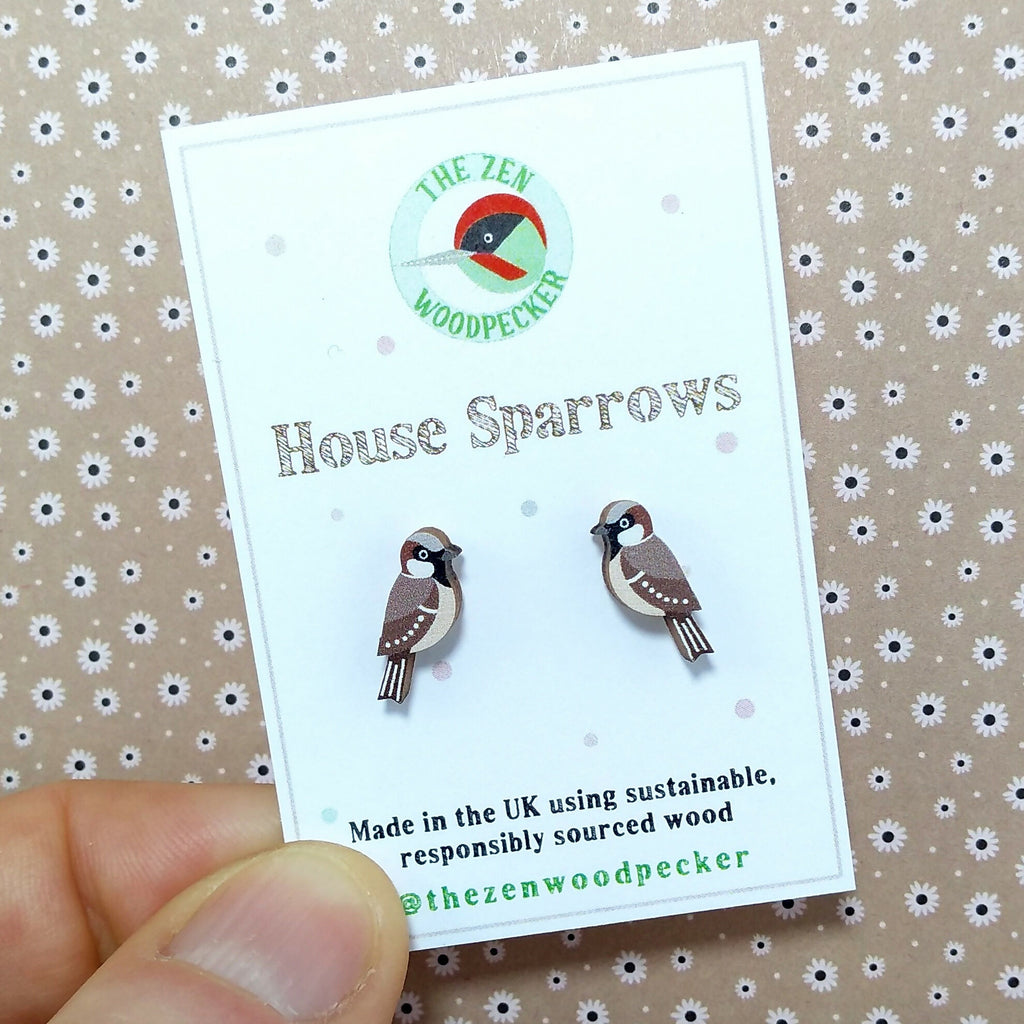 House Sparrow Earrings