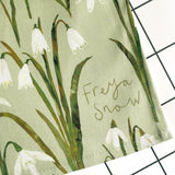 Snowdrops Tea Towel 3 - Freya Snow