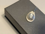 Rosecut Sapphire Pendant & Chain