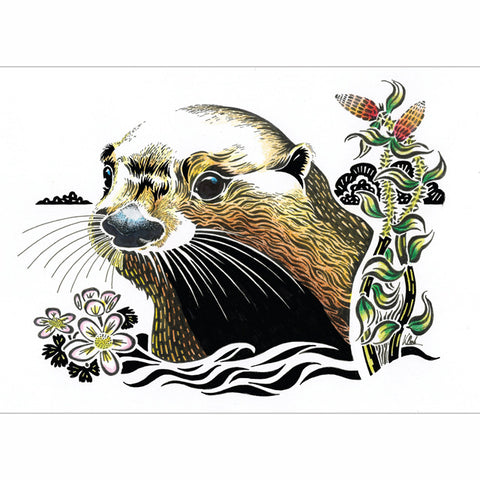 A fine art greeting card by artist Kevin Cook