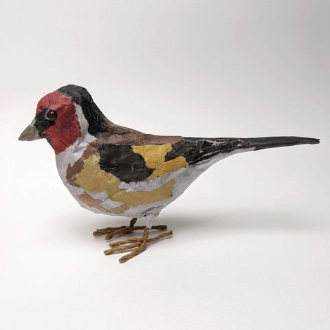 Goldfinch - Papier-Mâche Sculpture