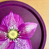 Hellebore - Round Tray (Purple)