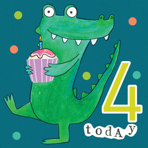 Children's Birthday Card - aged 4