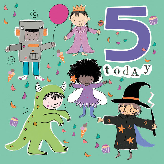 Children's Birthday Card  - Age 5