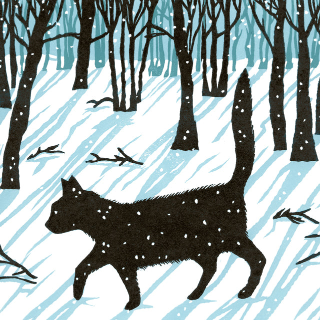 A fine art greeting card by printmaker Kate Mawdsley