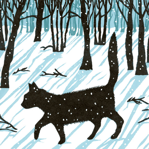 A fine art greeting card by printmaker Kate Mawdsley