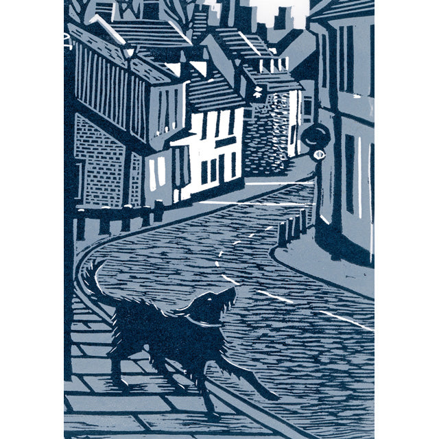 A fine art greeting card by printmaker Kate Mawdsley