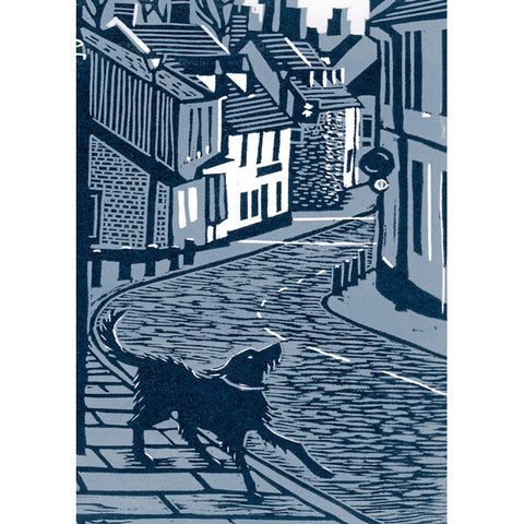 A fine art greeting card by printmaker Kate Mawdsley
