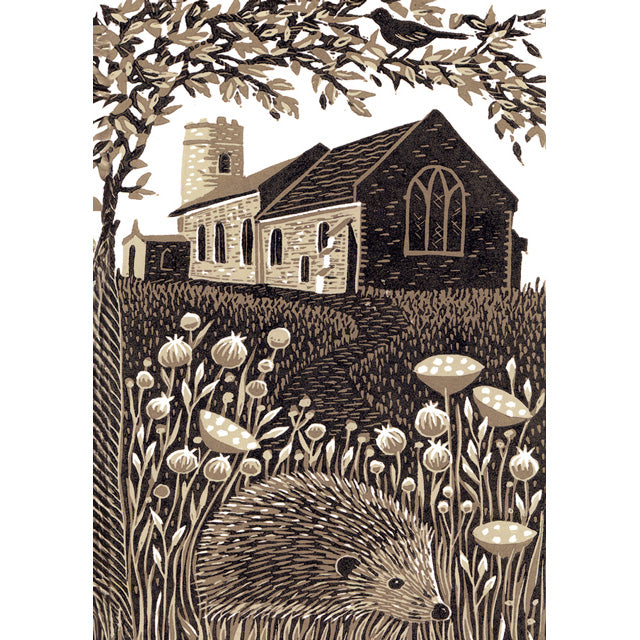A fine art greeting card by printmaker Kate Mawdsley