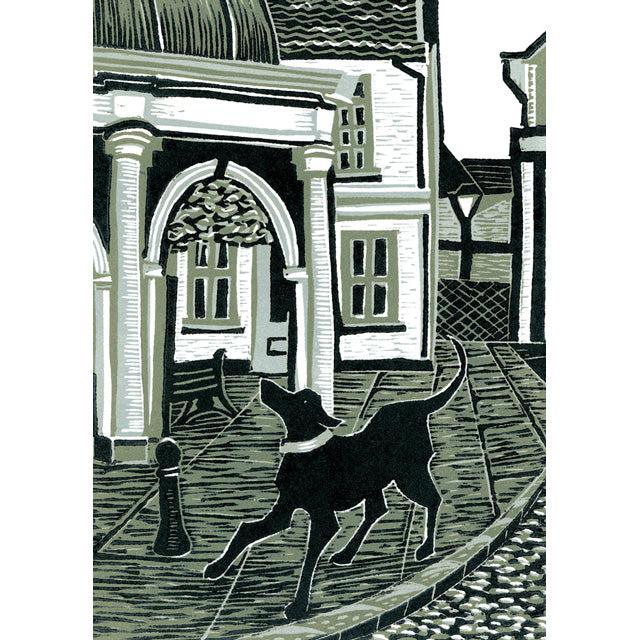 A fine art greeting card by printmaker Kate Mawdsley