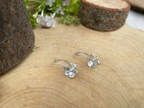 Silver Blossom Drop Earrings by Curious Magpie Jewellery (2)