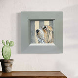 Sweet Basset - Original Watercolour Painting - Framed