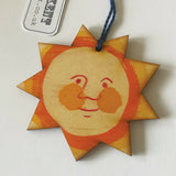 Happy Sun - Hand Painted Wooden Decoration