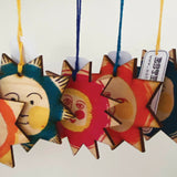 Happy Sun - Hand Painted Wooden Decoration