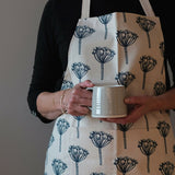 Cow Parsley Blue - Organic Cotton Apron