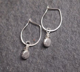 Pebble Drop - Silver Earrings