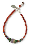 Carnelian Gemstone Fragment Bracelet