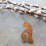Art Deco Cat Brooch
