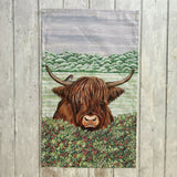 A Highland Hello - Tea Towel