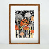 Mushrooms, No. 5 - Art Print