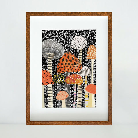 Mushrooms, No. 5 - Art Print