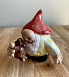 Hand sculpted Morning Gnome