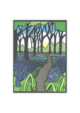 Walk through the Bluebell Wood  Vanessa Stone artist & illustrator A4 print