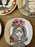 Illustrated Vintage Plate - JOANIE