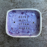 Purple Soapdish - Clean Hands