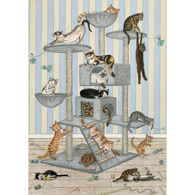 Lisa Davies, Cat Heaven, Humorous Greeting Card