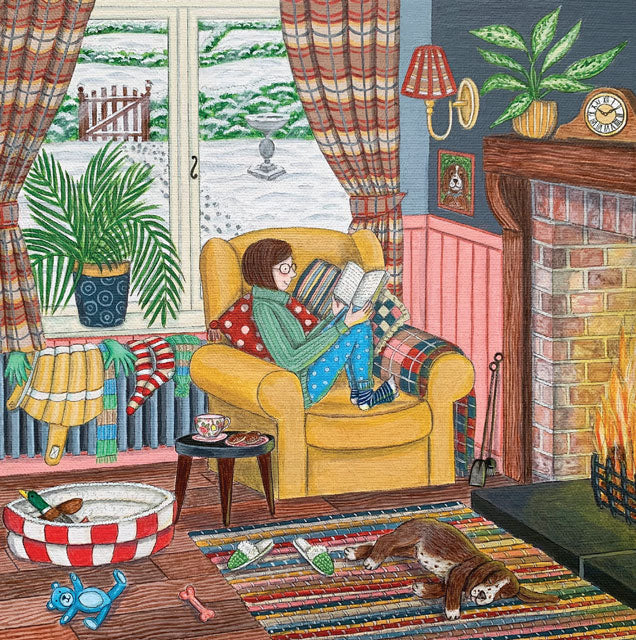 Winter Bliss, A fine art greeting card by painter Lisa Davies