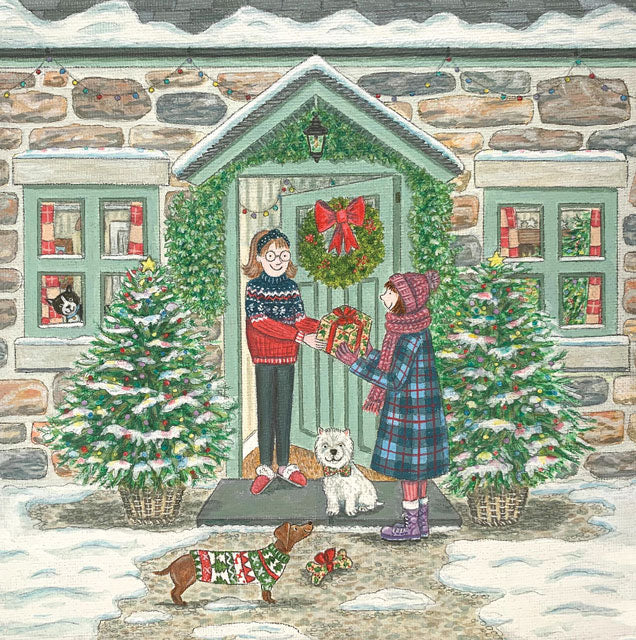 The Gift, A fine art greeting card by painter Lisa Davies