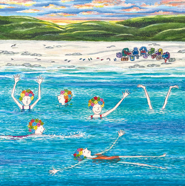 A fine art greeting card by painter Lisa Davies