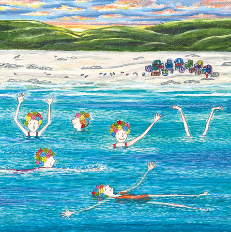 A fine art greeting card by painter Lisa Davies