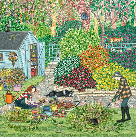 A fine art greeting card by painter Lisa Davies