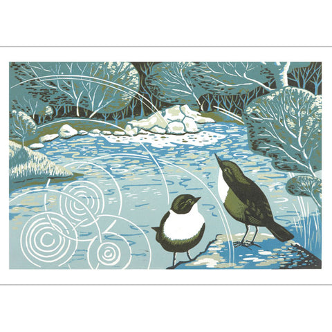 Louise Edwards, Dippers, Blank Art Card