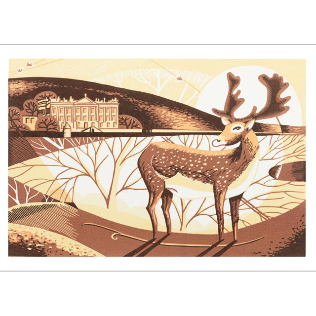 Louise Edwards, Stately Stag, Blank Art Card