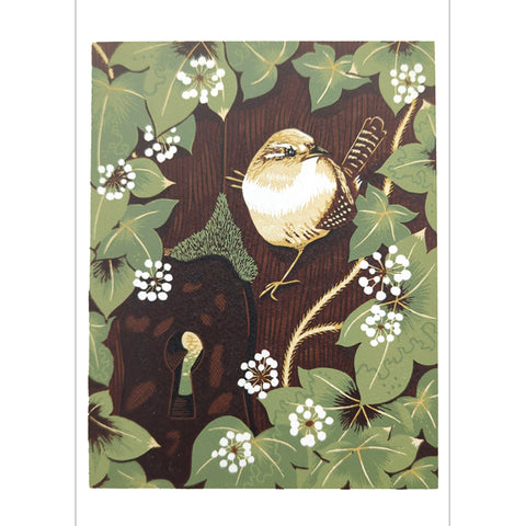 Louise Edwards, The Wren, Fine Art Greeting Card
