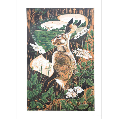 A fine art greeting card by painter and printmaker Louise Edwards