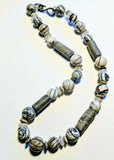 Crinoid Fossil & Gemstone Necklace