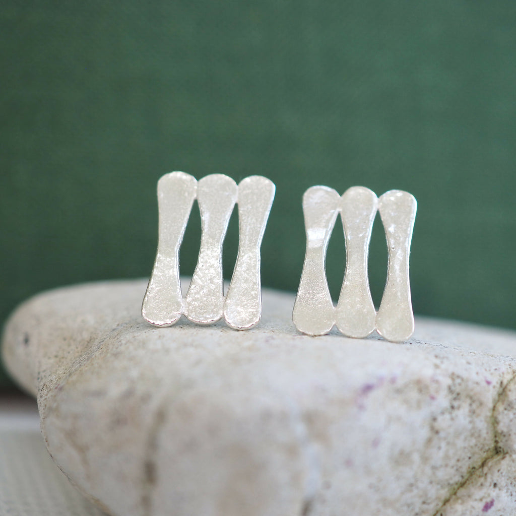 Forged Rod Stud Earrings