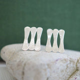 Forged Rod Stud Earrings