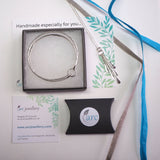 Silver Spiral Lapis Lazuli Pendant Necklace