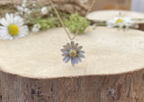 Gold & Silver Daisy Necklace by Curious Magpie Jewellery (6)