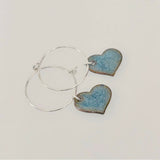 Earrings - Hearts - Blue 2