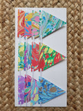 Multi-coloured paper bunting