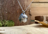 Silver Acorn & Oak Leaf Necklace by Curious Magpie Jewellery (2)
