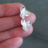 Silver Flower Stud Earrings