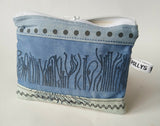 Embroidered Purse - Blue