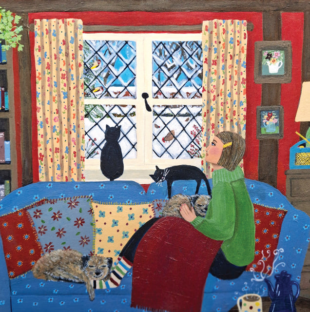 A fine art greeting card by painter and printmaker Marcella Cooper